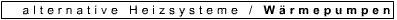 Wärmepumpen